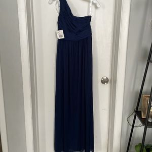 NWT navy blue David’s Bridal dress
